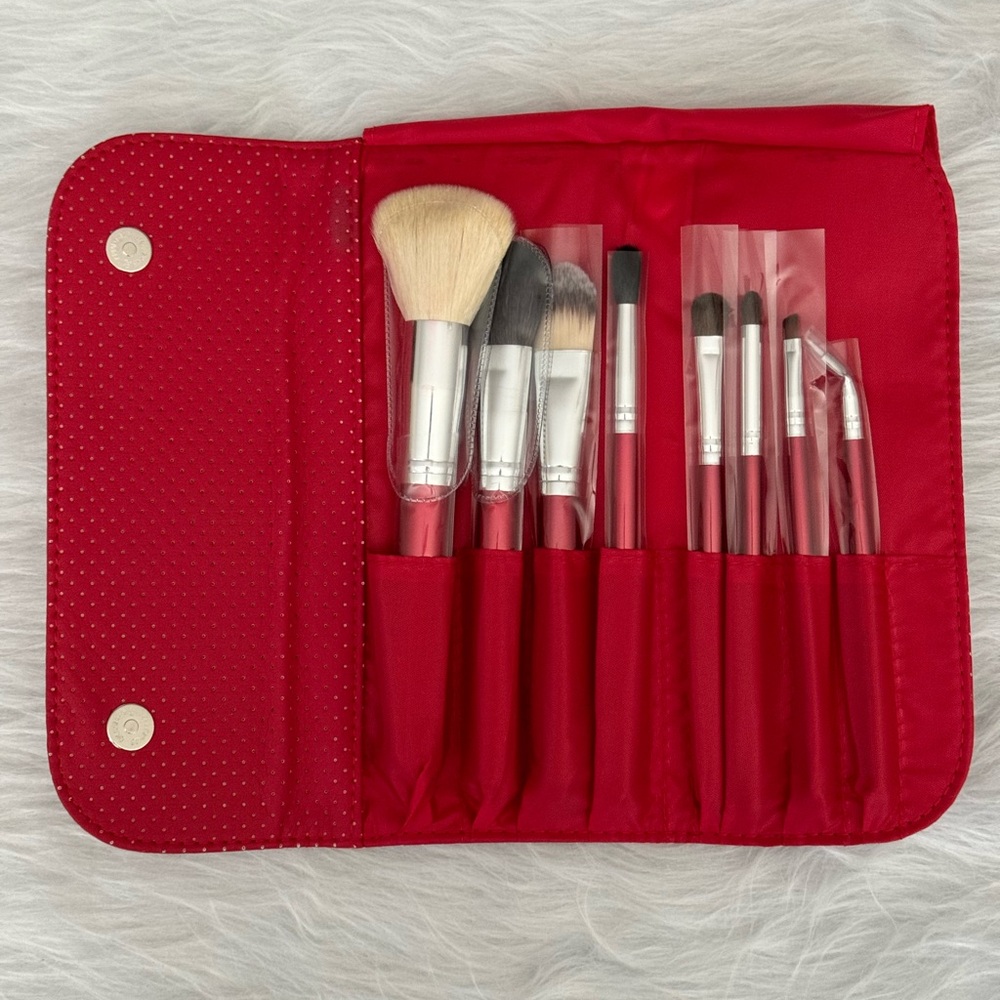 Morphe 8 Piece Candy Apple Red Brush Set